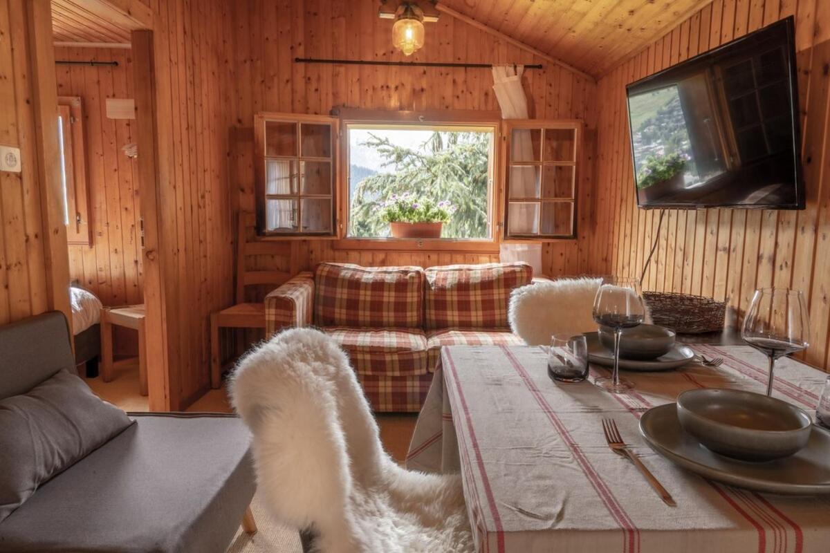 Cosy Chalet With Panoramic Views In Verbier Vendégház Kültér fotó